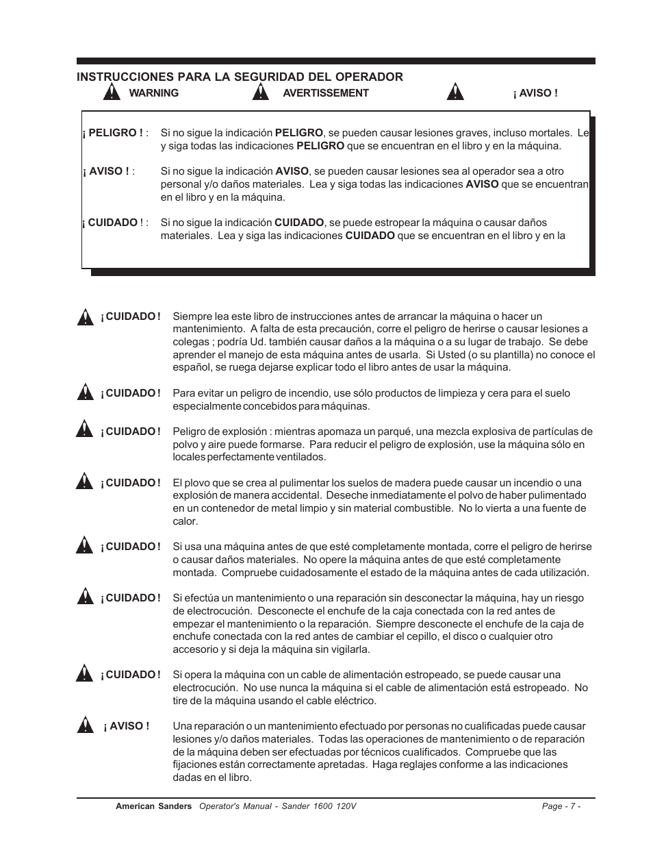 Clarke 1600 User Manual | Page 7 / 32