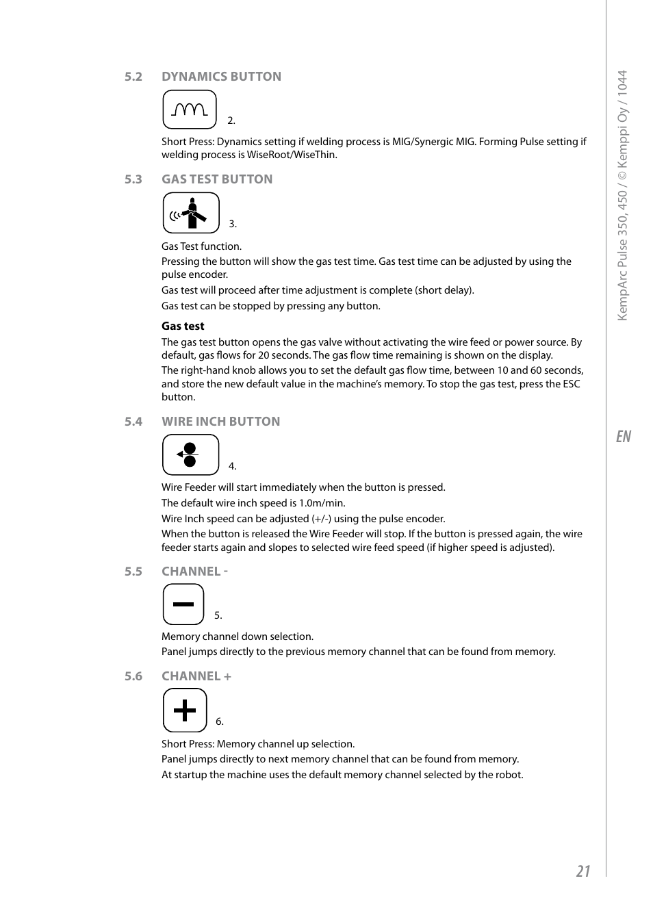 Kemppi Pulse 350 User Manual | Page 23 / 34