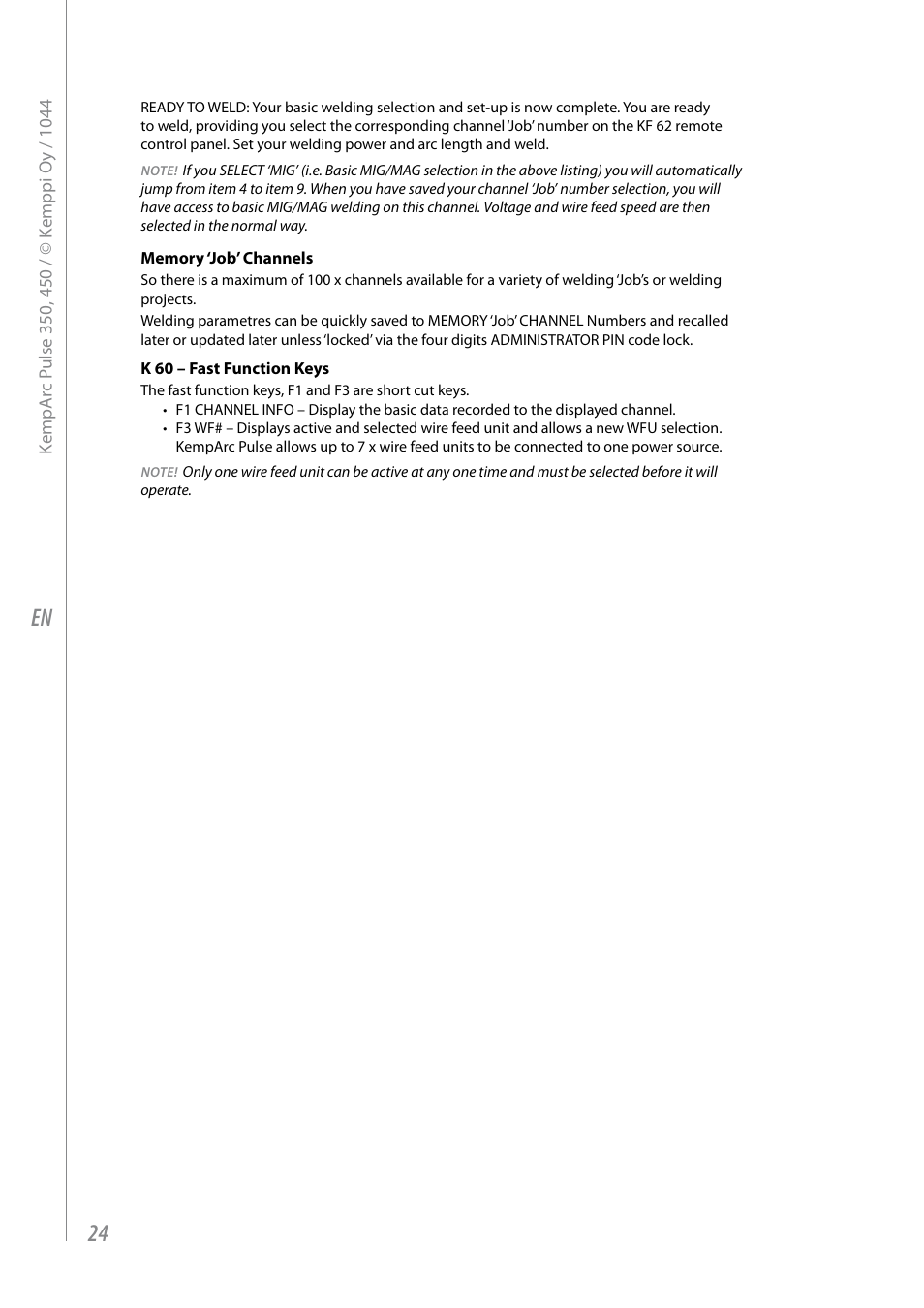 Kemppi Pulse 350 User Manual | Page 26 / 34