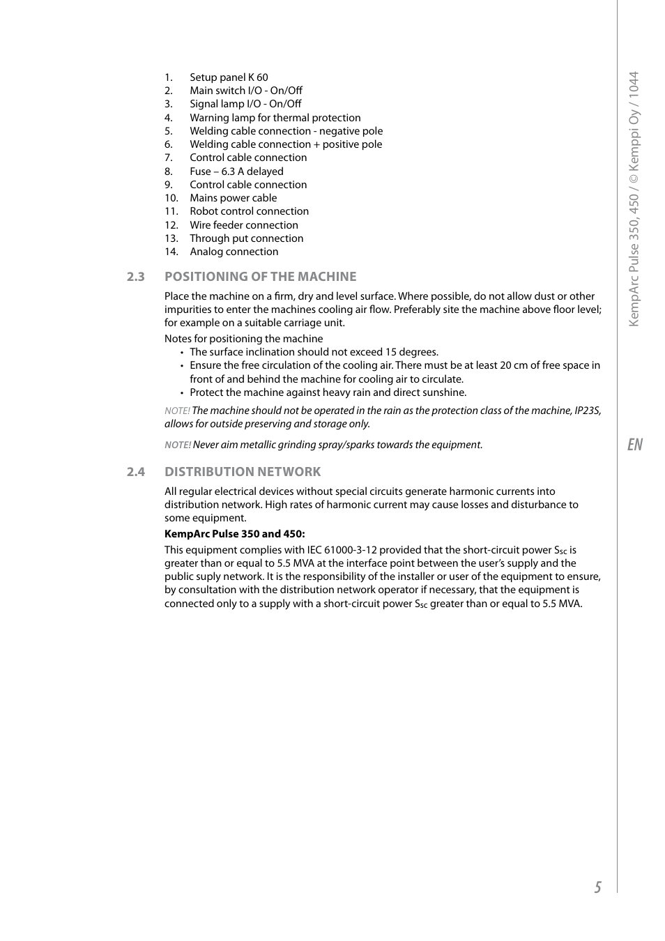 Kemppi Pulse 350 User Manual | Page 7 / 34