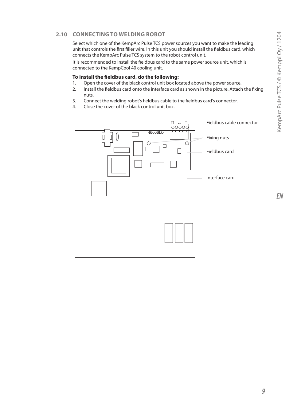 Kemppi Pulse TCS User Manual | Page 11 / 38