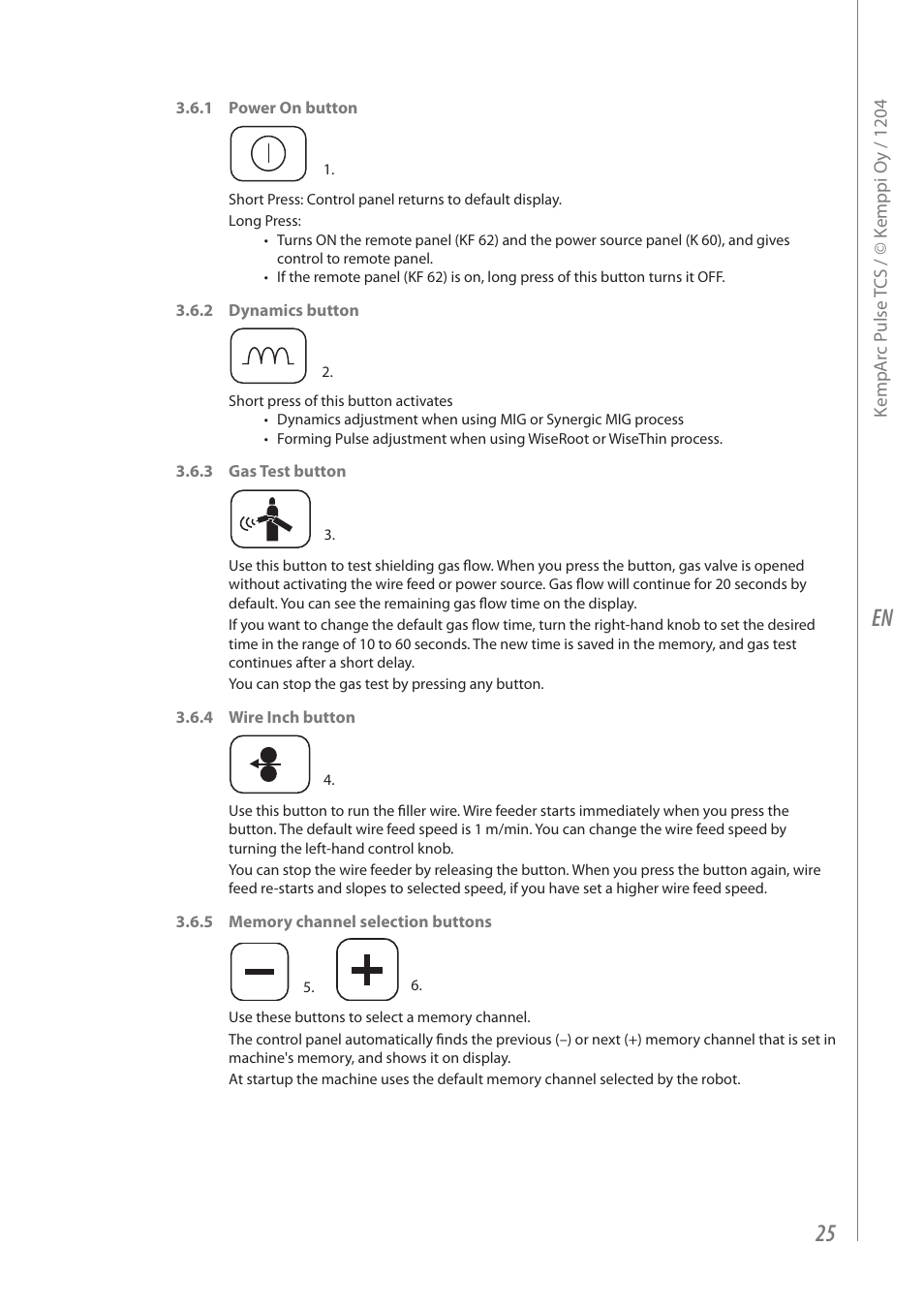 Kemppi Pulse TCS User Manual | Page 27 / 38