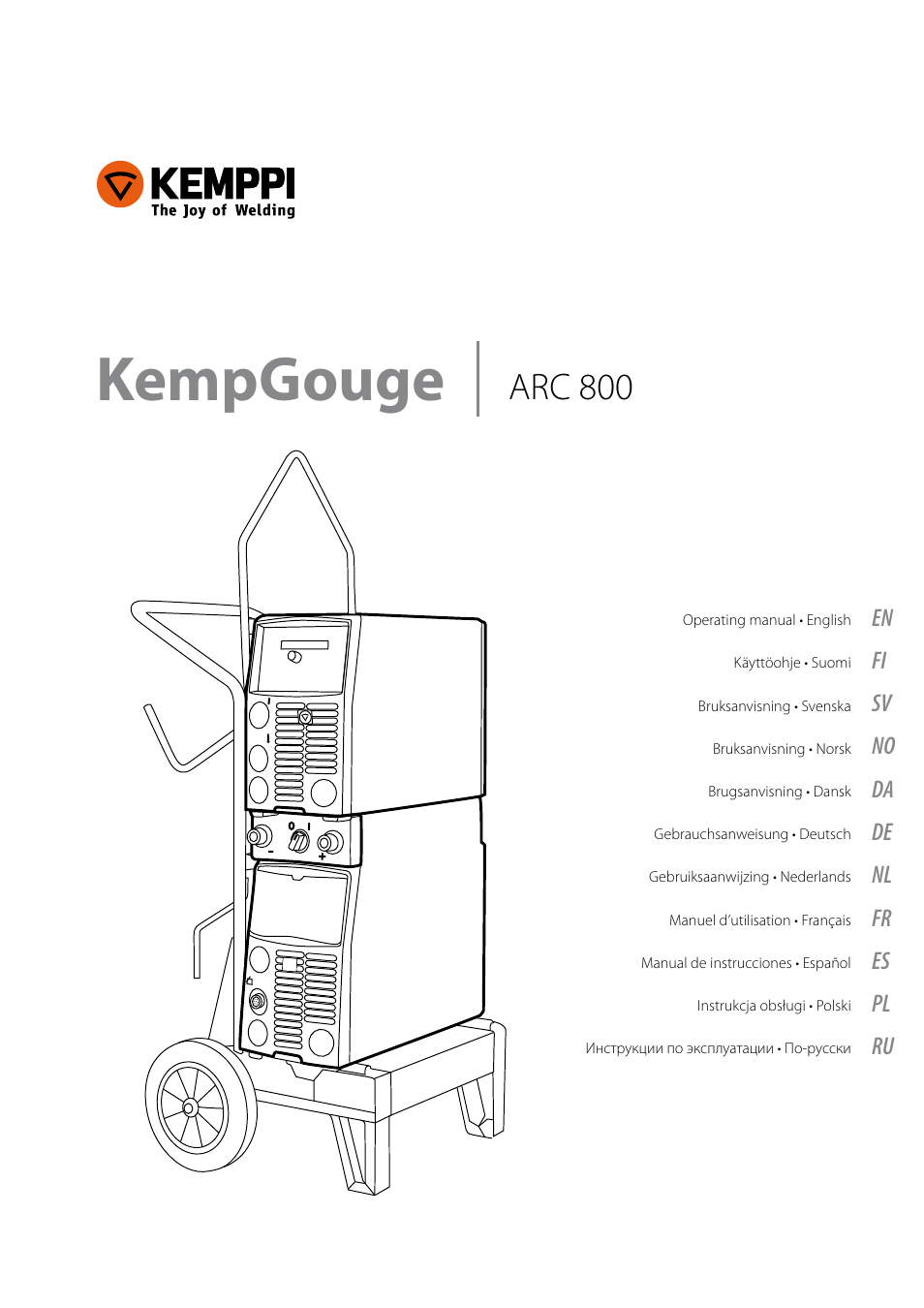 Kemppi ARC800 User Manual | 16 pages