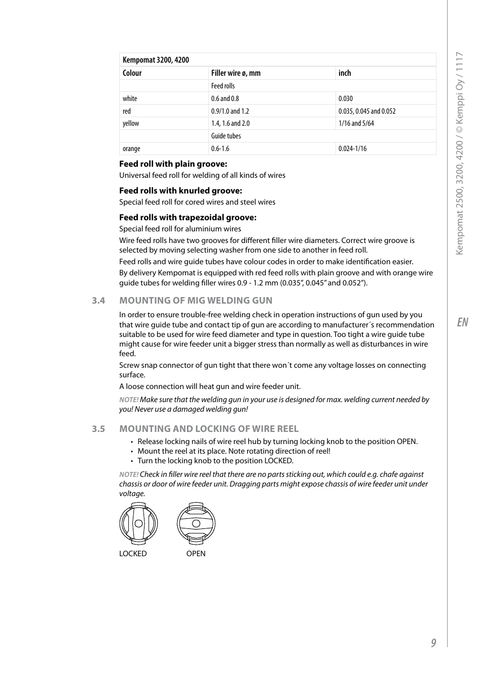 Kemppi Kempomat 2500 User Manual | Page 11 / 26
