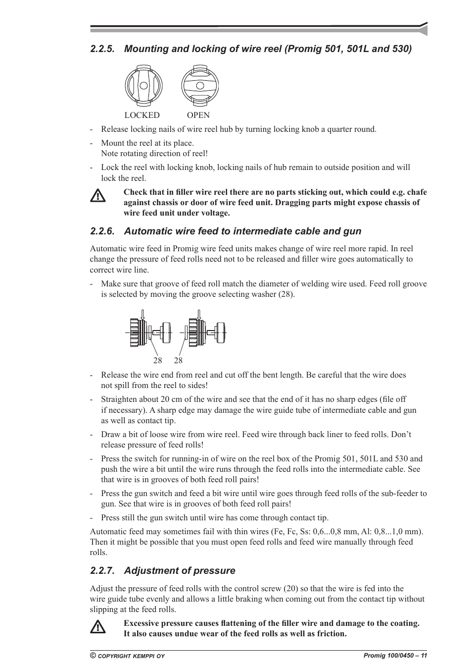 Kemppi Promig 100 User Manual | Page 11 / 19