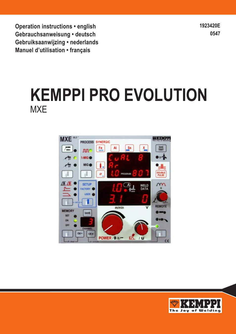 Kemppi ProMXE User Manual | 20 pages