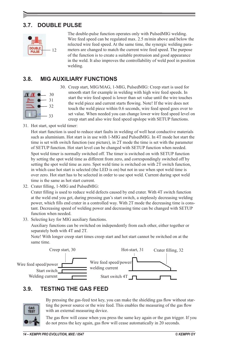 Kemppi ProMXE User Manual | Page 14 / 20