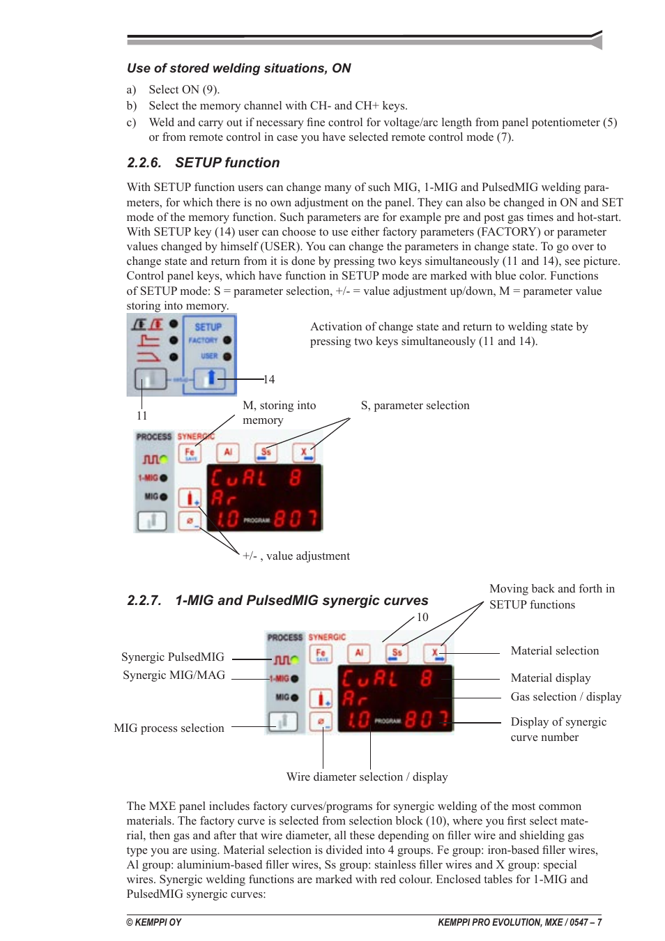 Kemppi ProMXE User Manual | Page 7 / 20