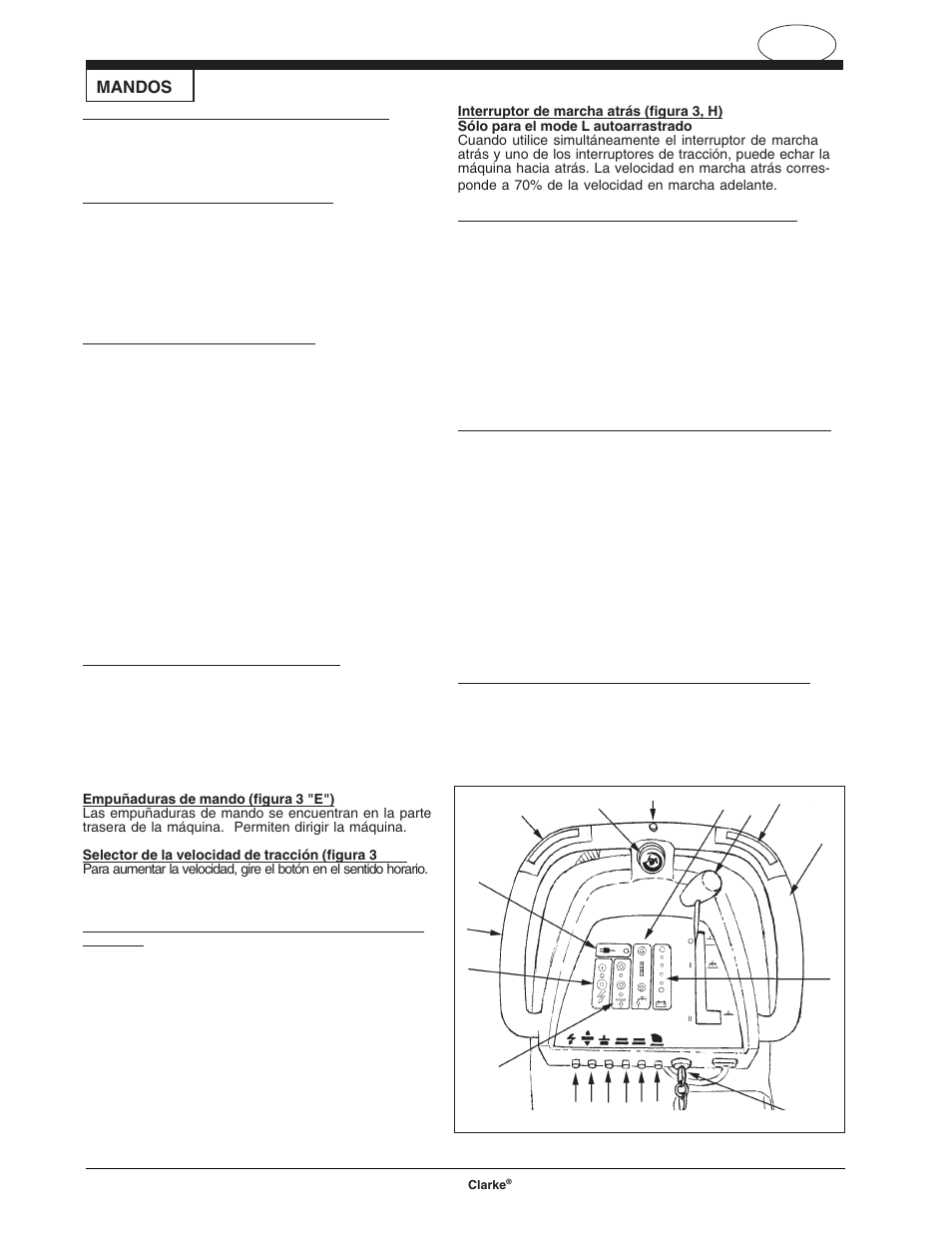 Figura 3, Mandos | Clarke FOCUS S17 User Manual | Page 36 / 110