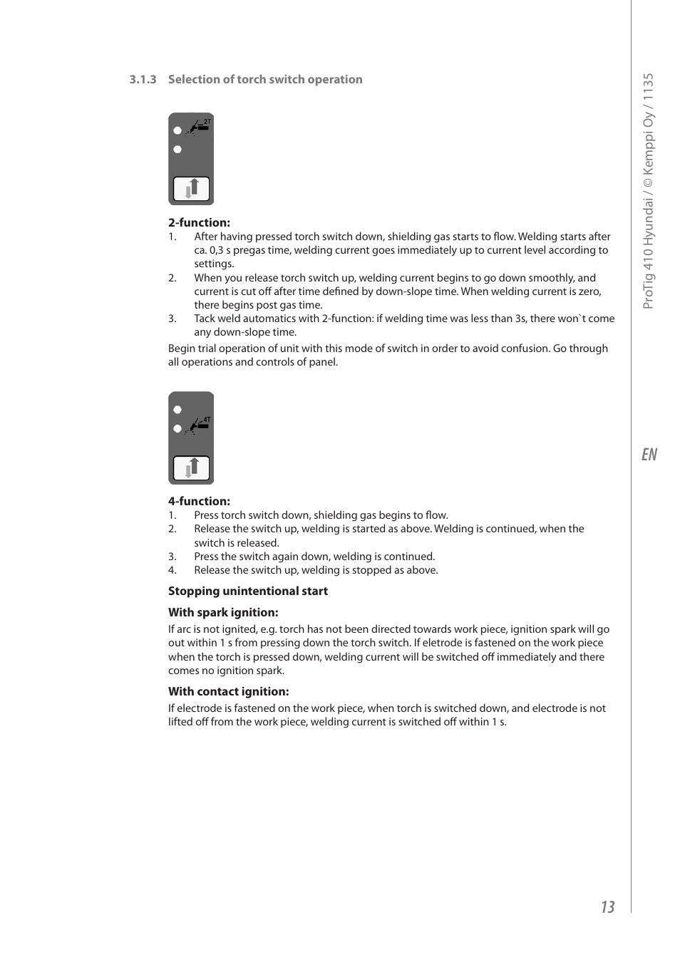 Kemppi Protig 410 User Manual | Page 15 / 28