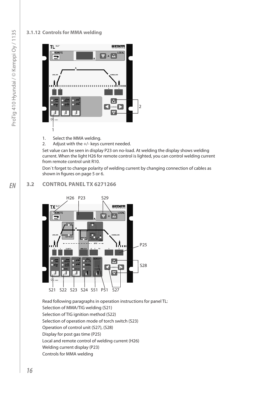 Kemppi Protig 410 User Manual | Page 18 / 28