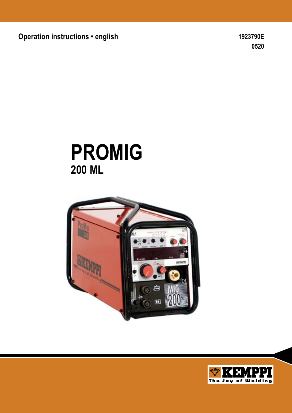 Kemppi Promig 200 ML User Manual | 18 pages