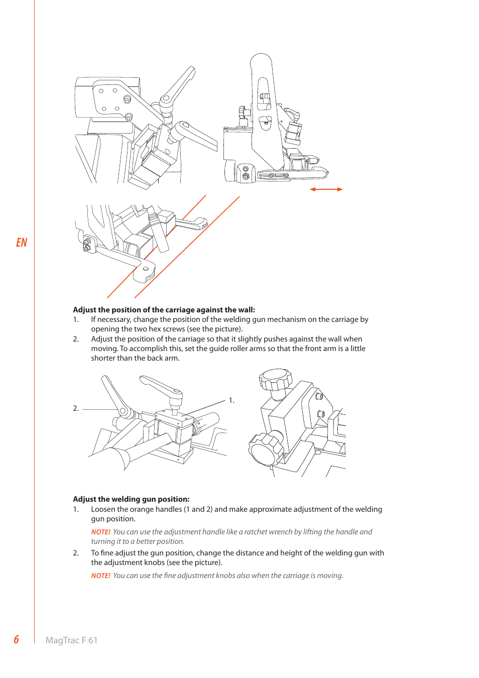 Kemppi MagTrac F 61 User Manual | Page 8 / 20