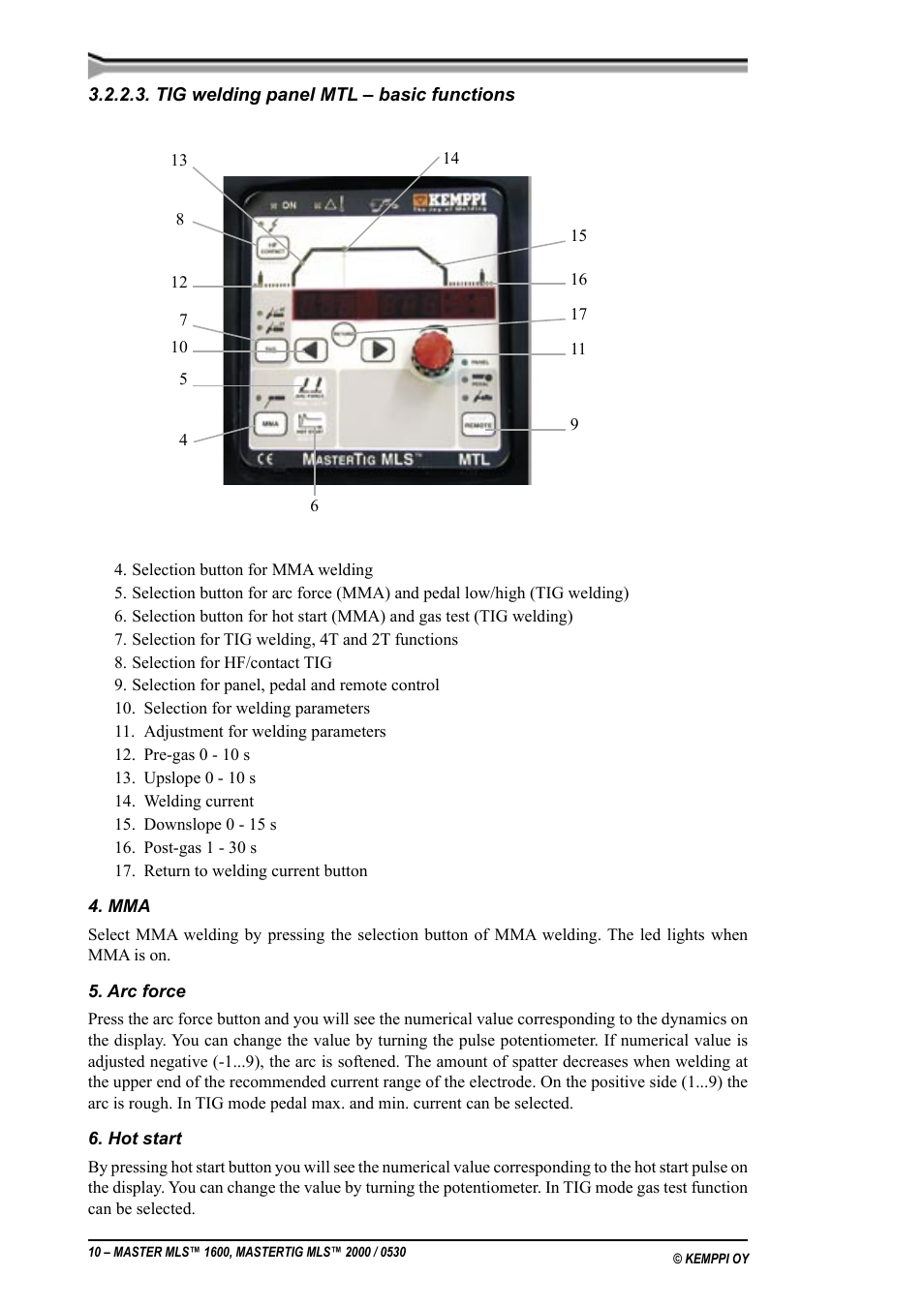 Kemppi MLS 1600 User Manual | Page 10 / 19