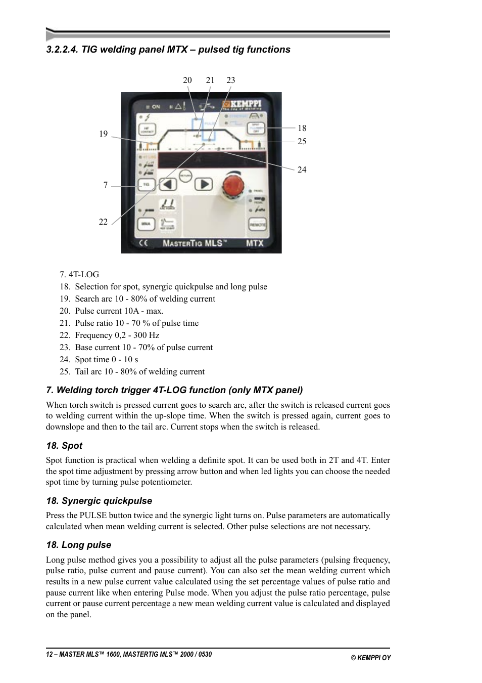 Kemppi MLS 1600 User Manual | Page 12 / 19