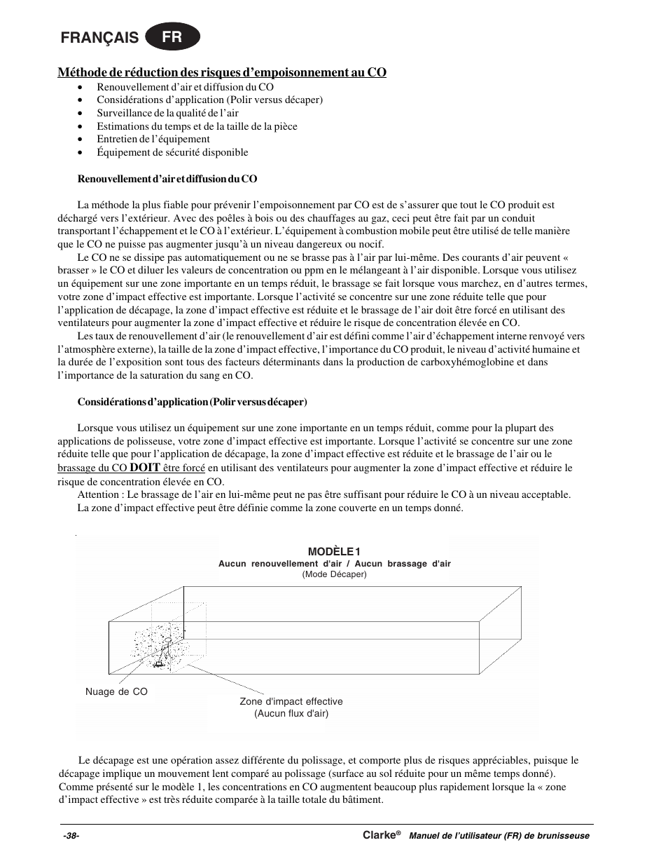 Fr français | Clarke Propane Floor Burnisher User Manual | Page 38 / 68