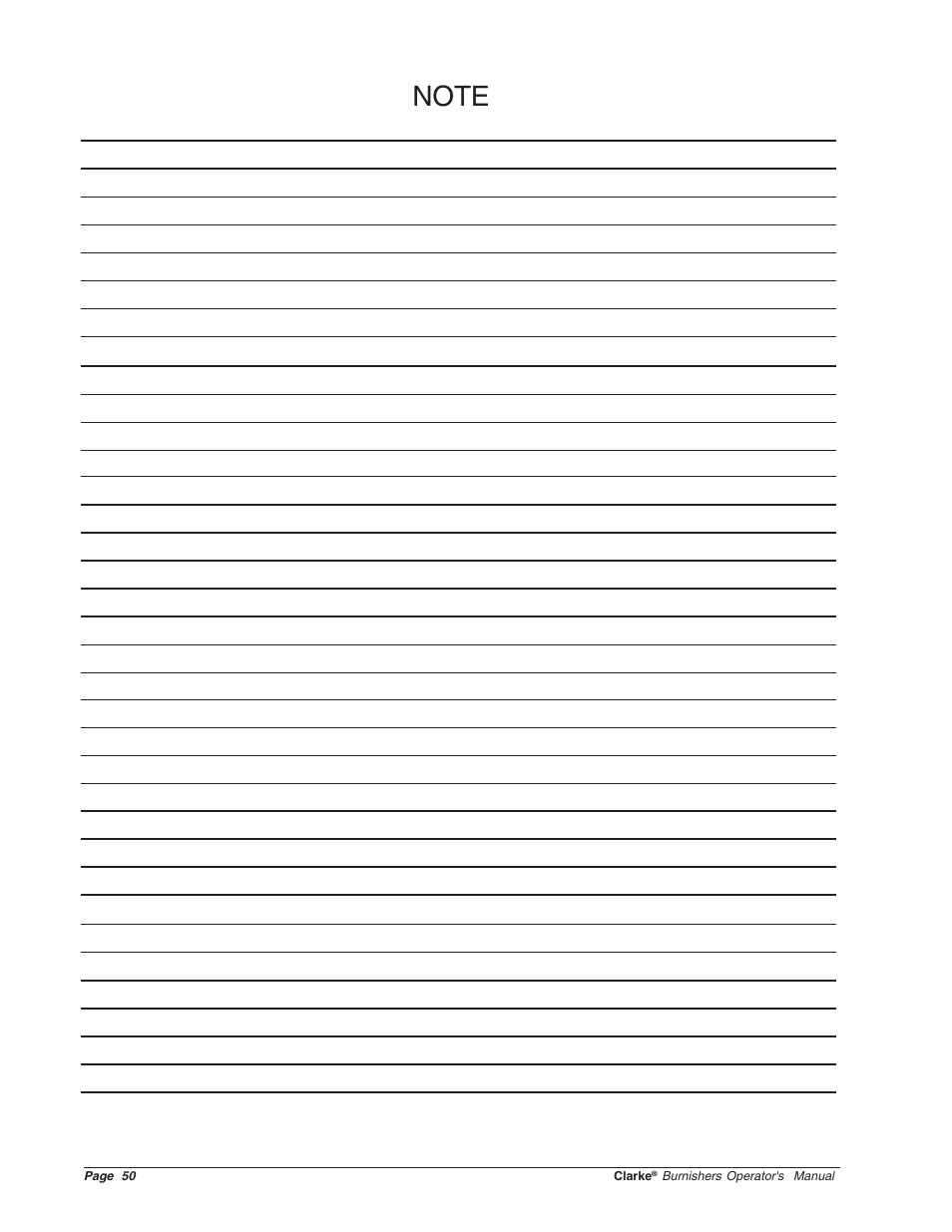 Clarke Propane Floor Burnisher User Manual | Page 50 / 68