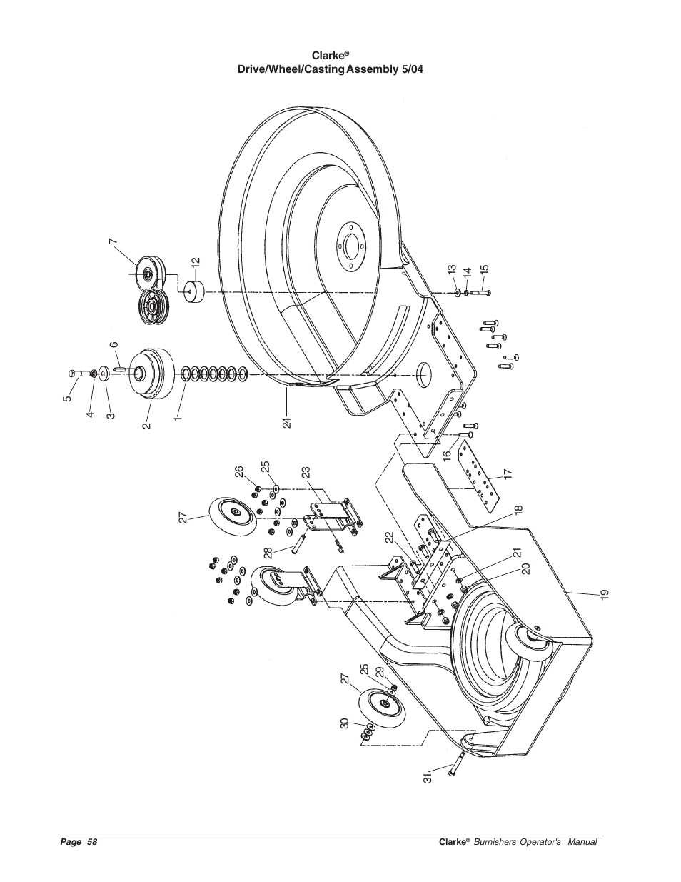 Clarke Propane Floor Burnisher User Manual | Page 58 / 68