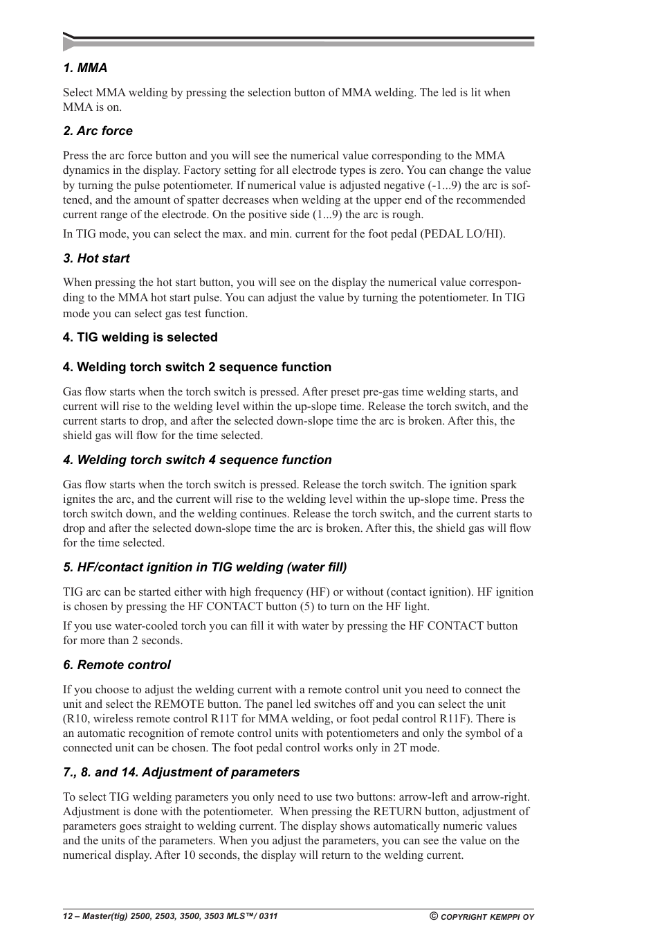 Kemppi Mastercool 12 User Manual | Page 12 / 23