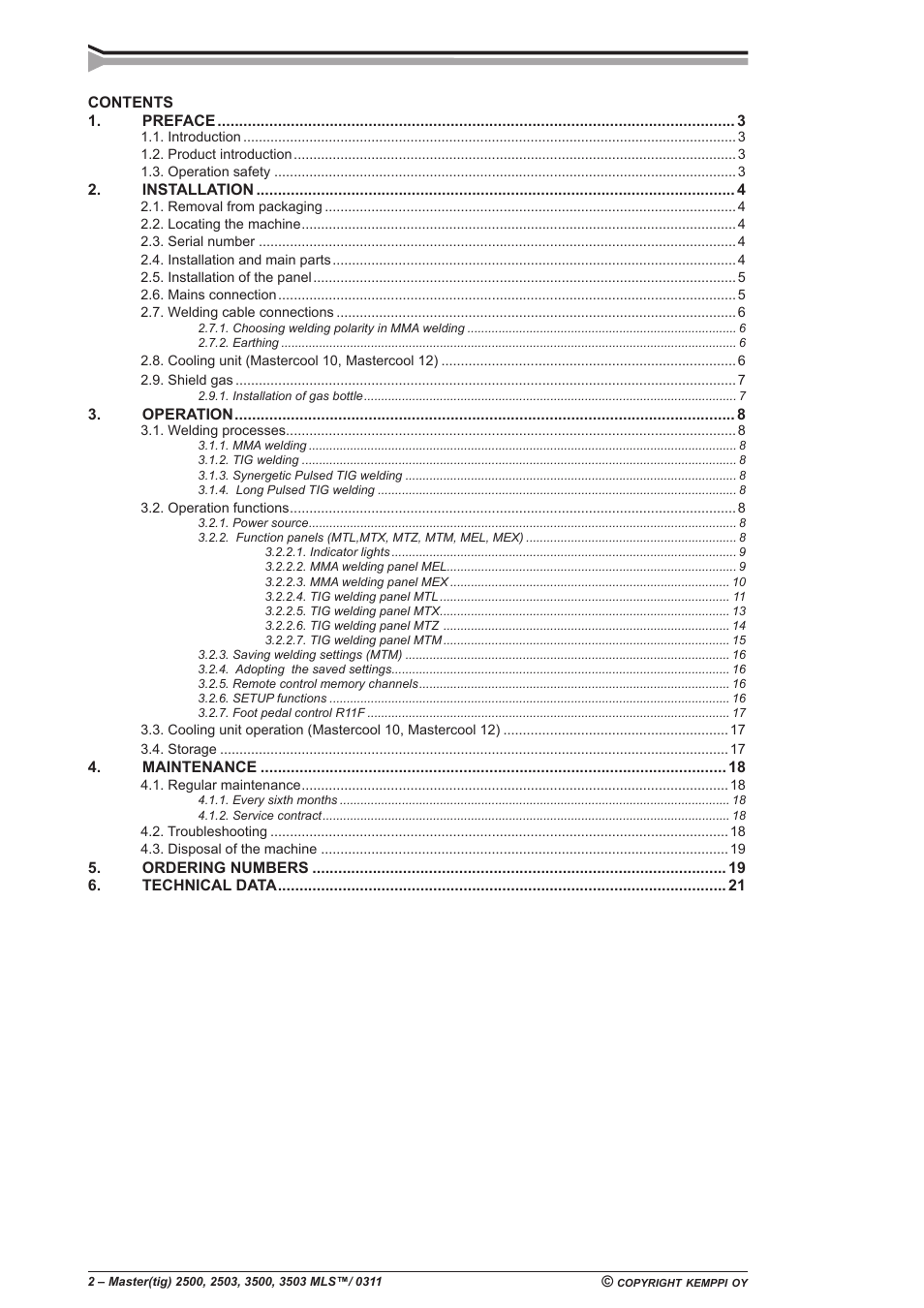 Kemppi Mastercool 12 User Manual | Page 2 / 23