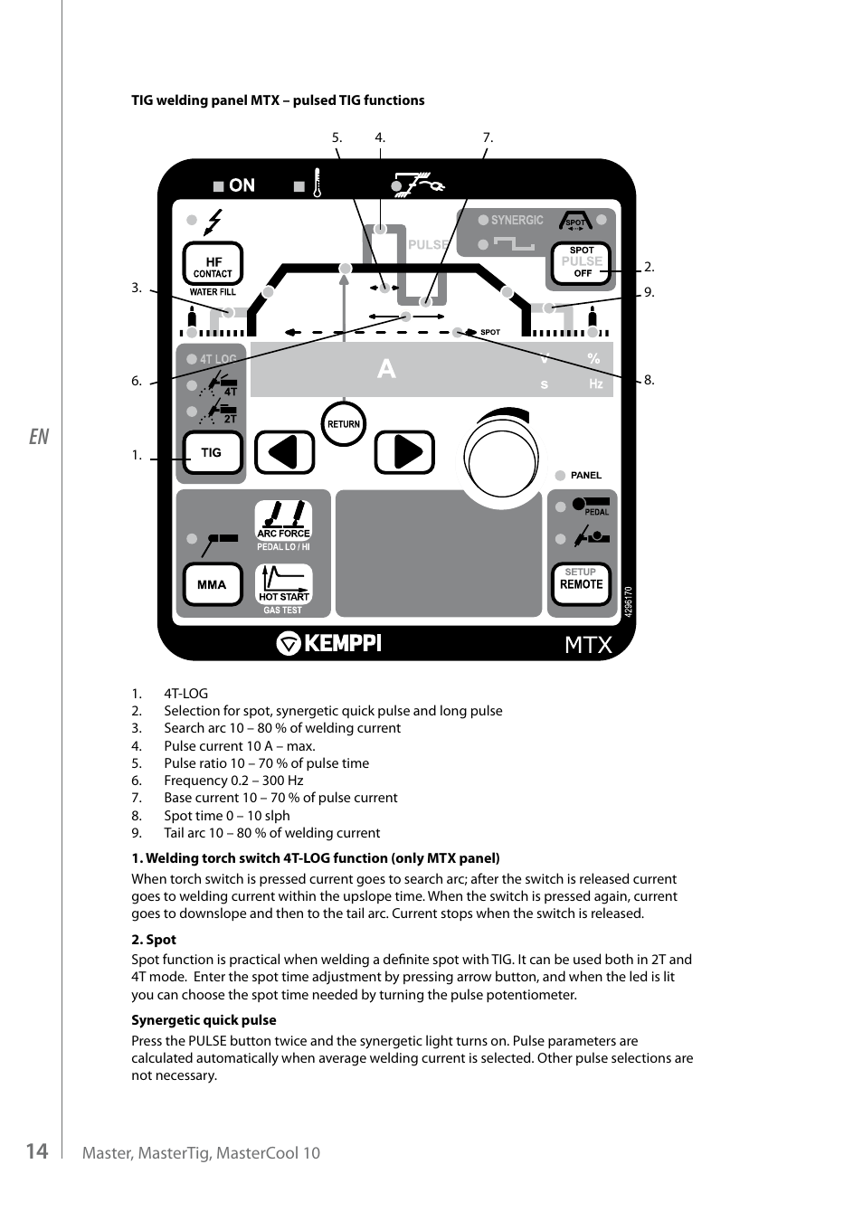 Kemppi MasterTig MLS 4000 User Manual | Page 16 / 28