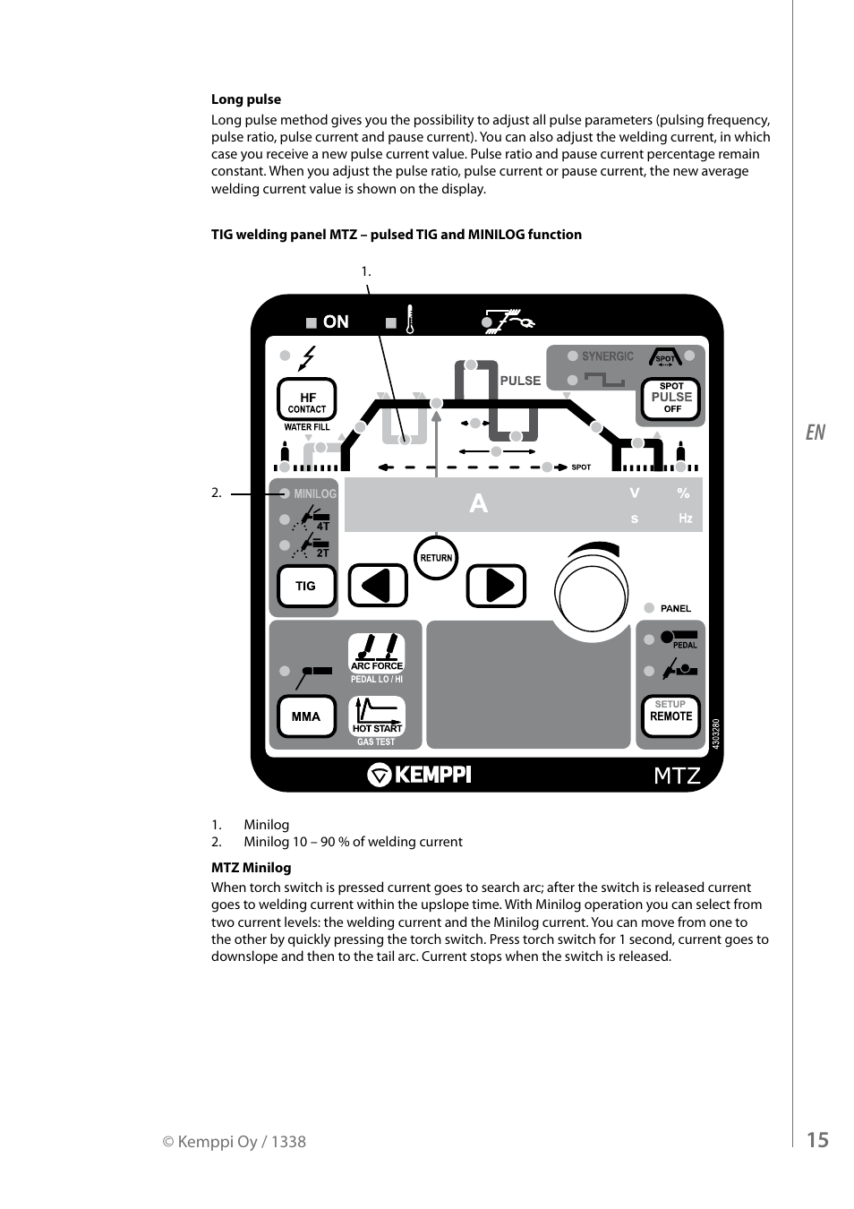 Kemppi MasterTig MLS 4000 User Manual | Page 17 / 28