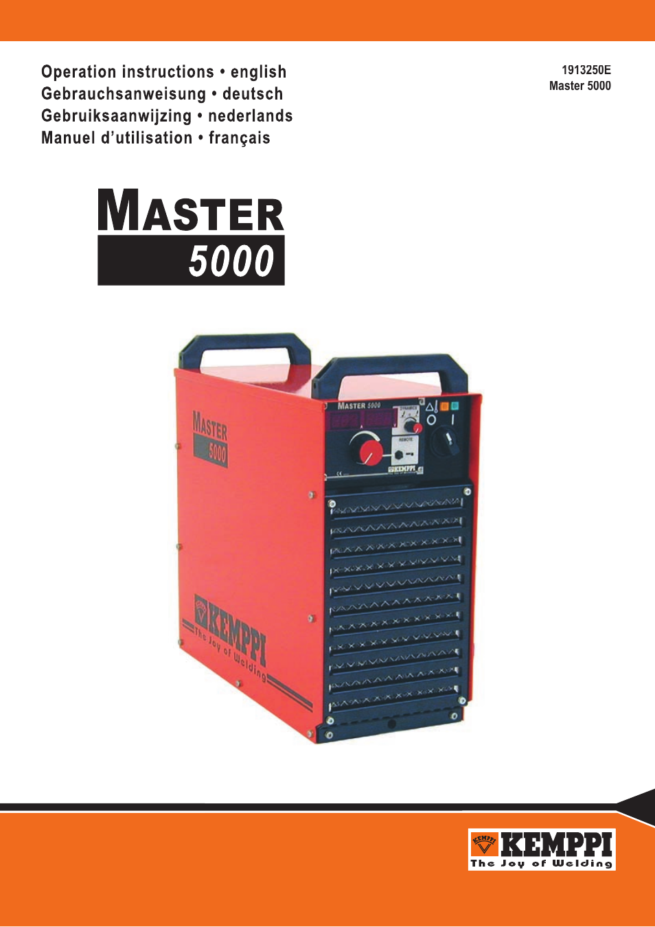 Kemppi 5000 Master User Manual | 14 pages