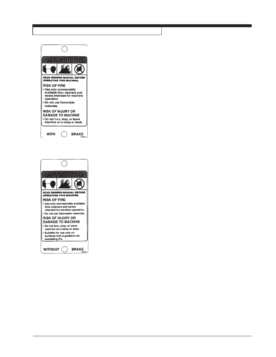 Symbols used on encore l26 cylindrical | Clarke Encore L26 User Manual | Page 9 / 32