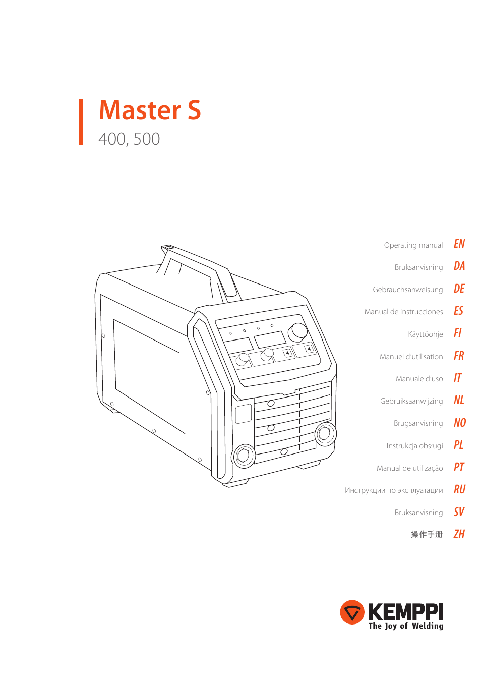 Kemppi Master S 400 User Manual | 20 pages