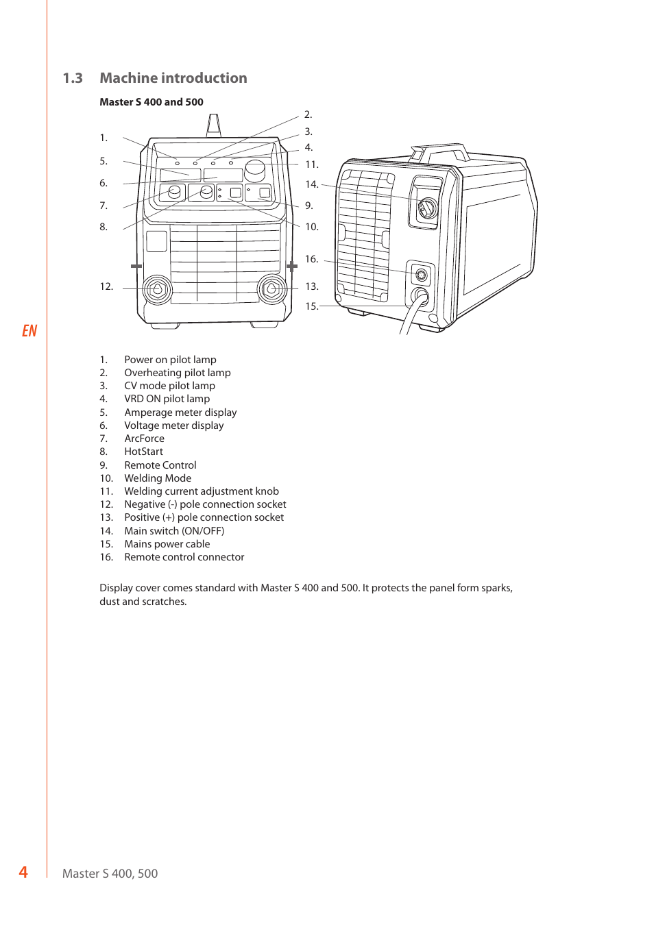 3 machine introduction | Kemppi Master S 400 User Manual | Page 6 / 20