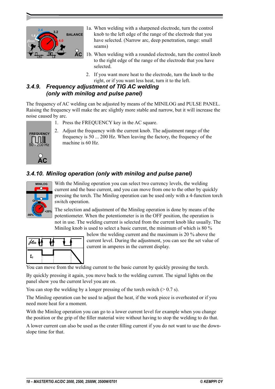 Kemppi DC 2000 User Manual | Page 18 / 33