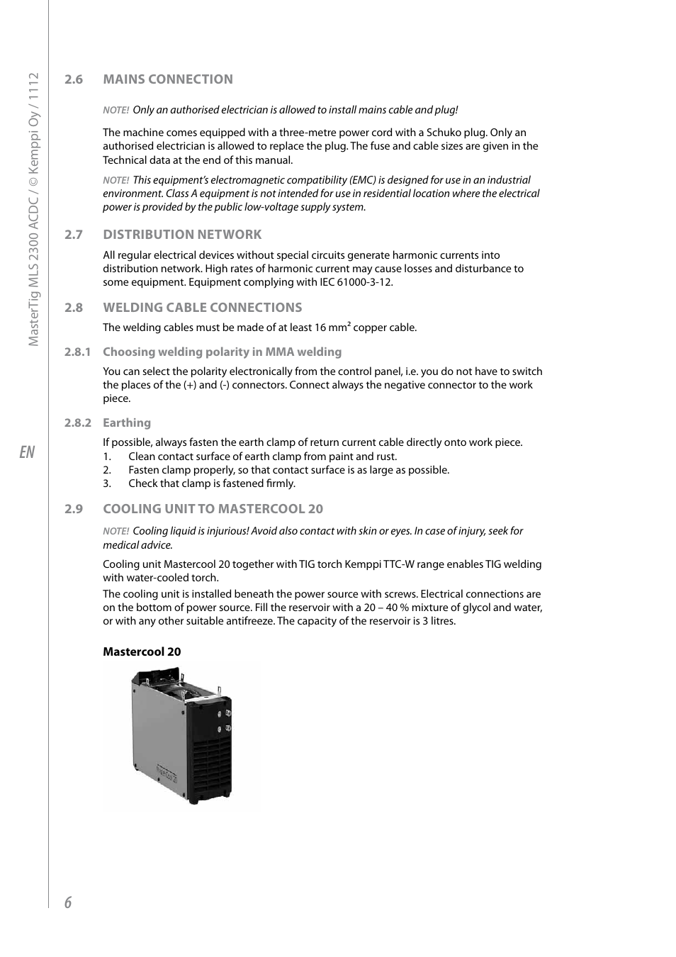 Kemppi MLS 2300 ACDC User Manual | Page 8 / 26