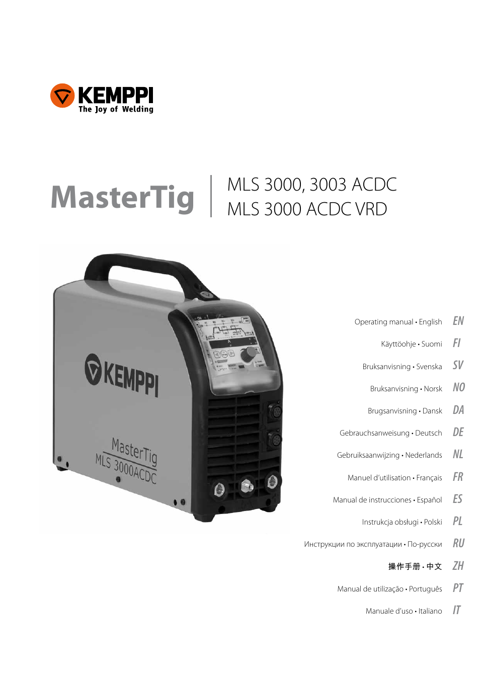 Kemppi MLS 3000 ACDC VRD User Manual | 28 pages