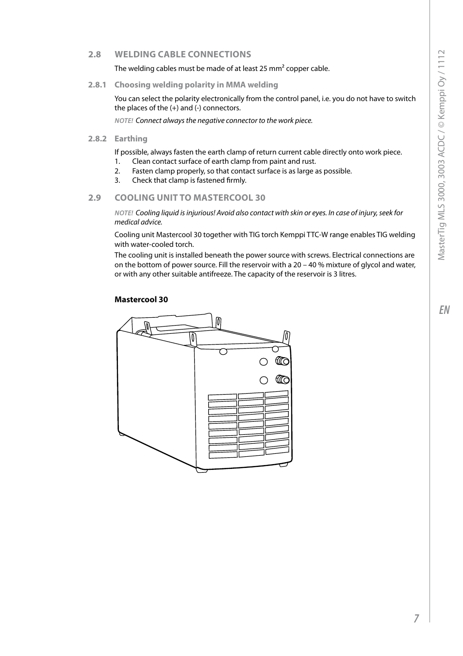 Kemppi MLS 3000 ACDC VRD User Manual | Page 9 / 28