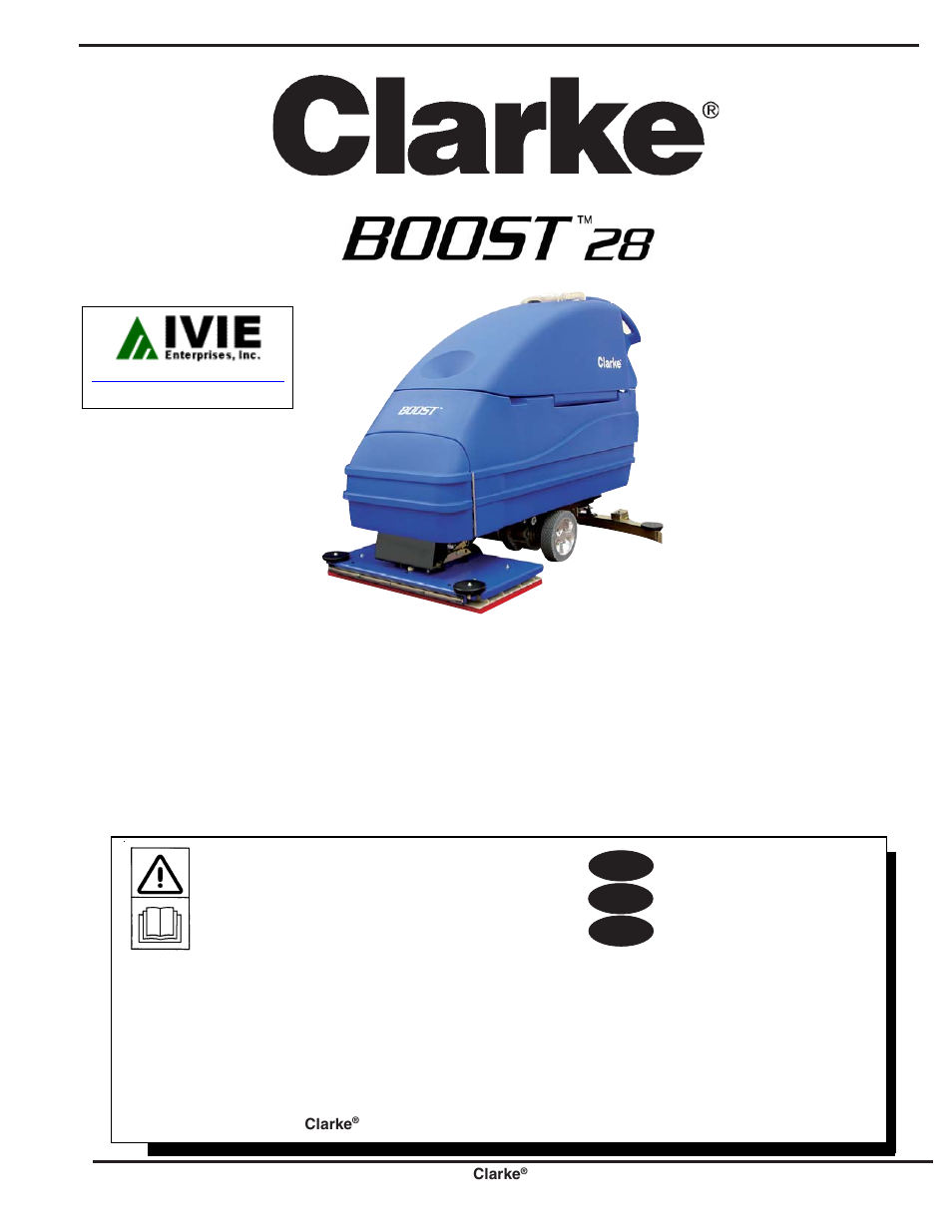 Clarke BOOST 28 User Manual | 108 pages