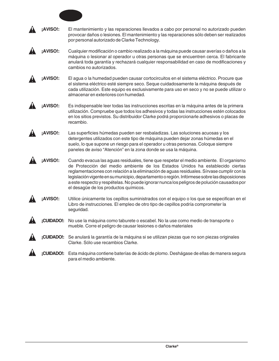 Es español | Clarke BOOST 28 User Manual | Page 30 / 108