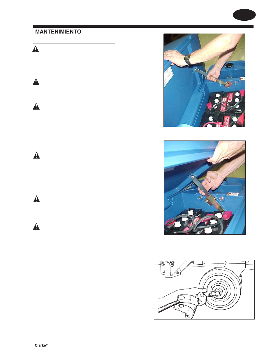 Es español, Mantenimiento | Clarke BOOST 28 User Manual | Page 47 / 108