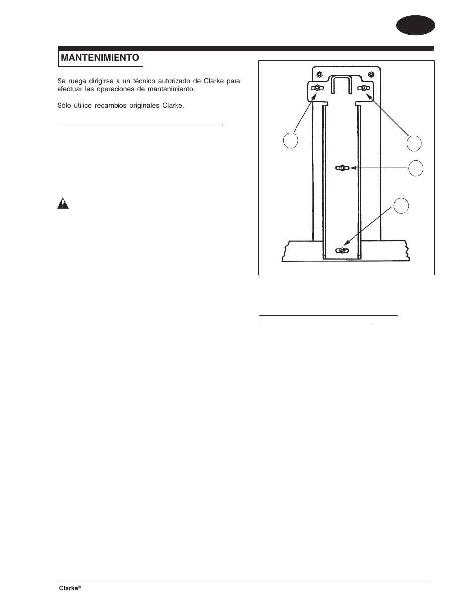 Es español, Mantenimiento | Clarke BOOST 28 User Manual | Page 49 / 108