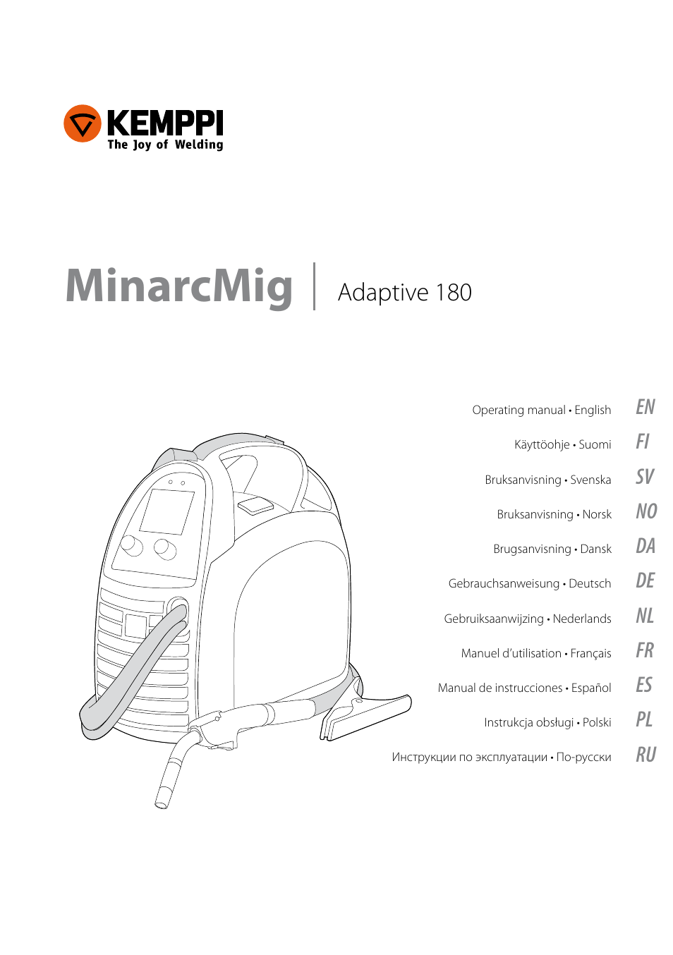 Kemppi Adaptive 180 User Manual | 26 pages