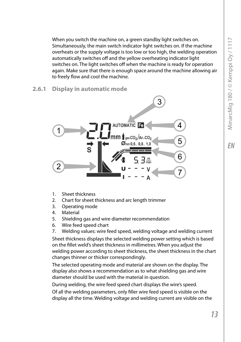 Kemppi Adaptive 180 User Manual | Page 15 / 26