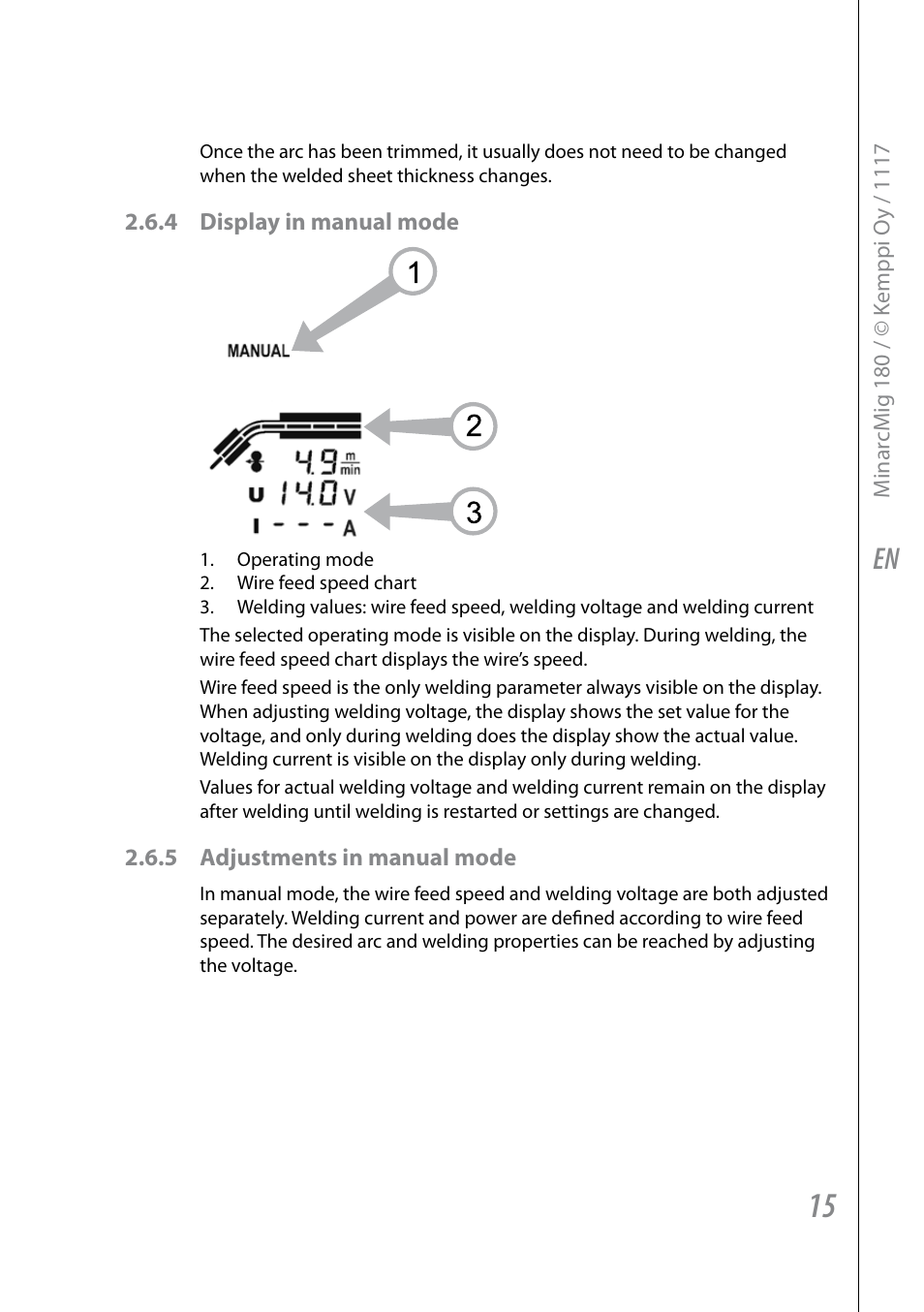 Kemppi Adaptive 180 User Manual | Page 17 / 26