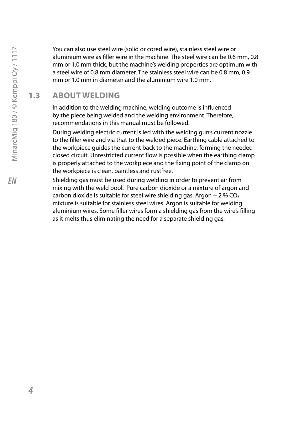 3 about welding | Kemppi Adaptive 180 User Manual | Page 6 / 26