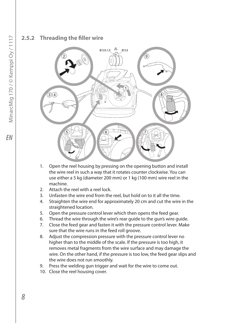 Kemppi Adaptive 170 User Manual | Page 10 / 20