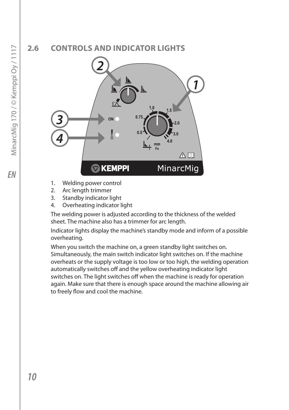 Kemppi Adaptive 170 User Manual | Page 12 / 20