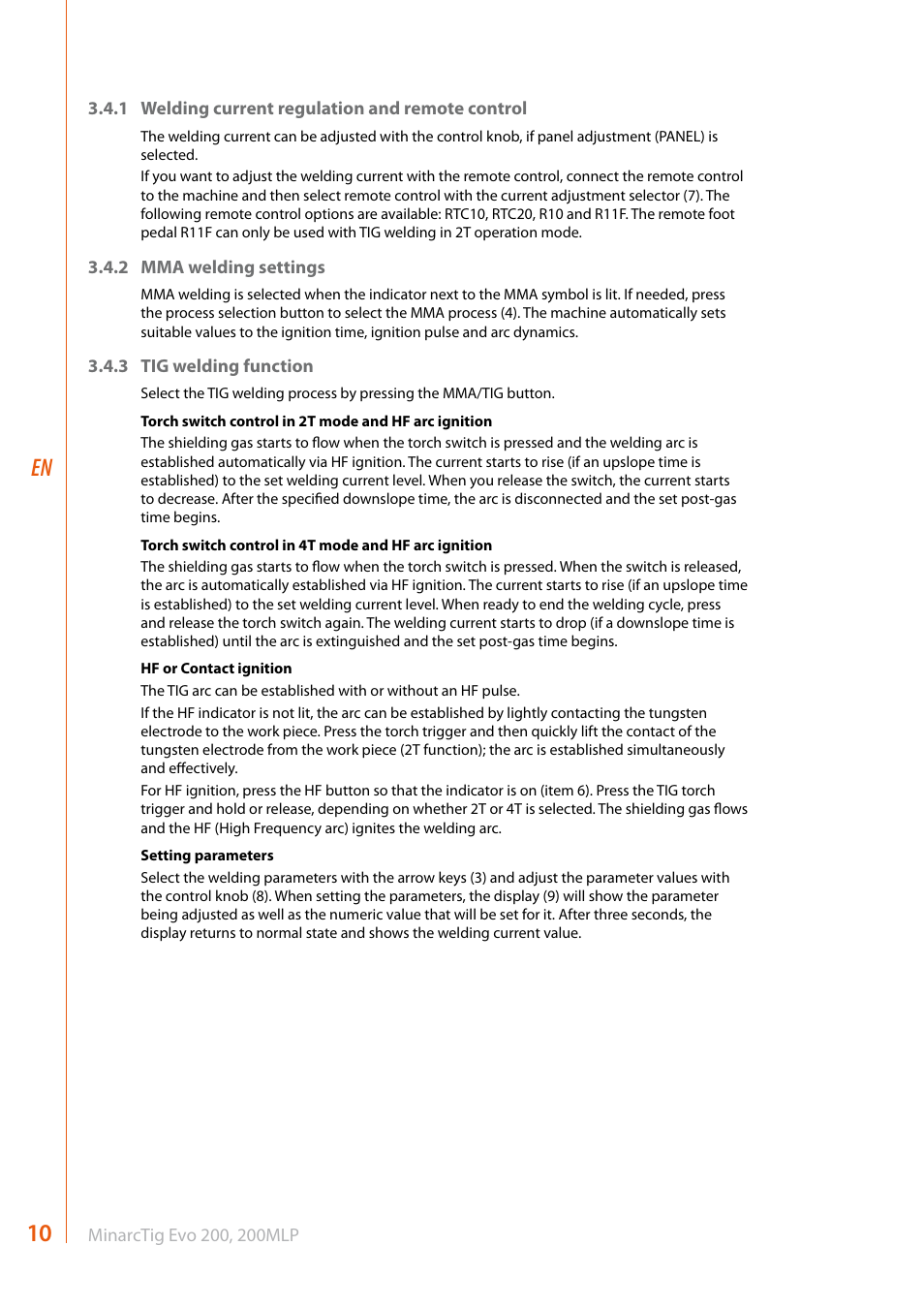 Kemppi Evo 200 User Manual | Page 12 / 20