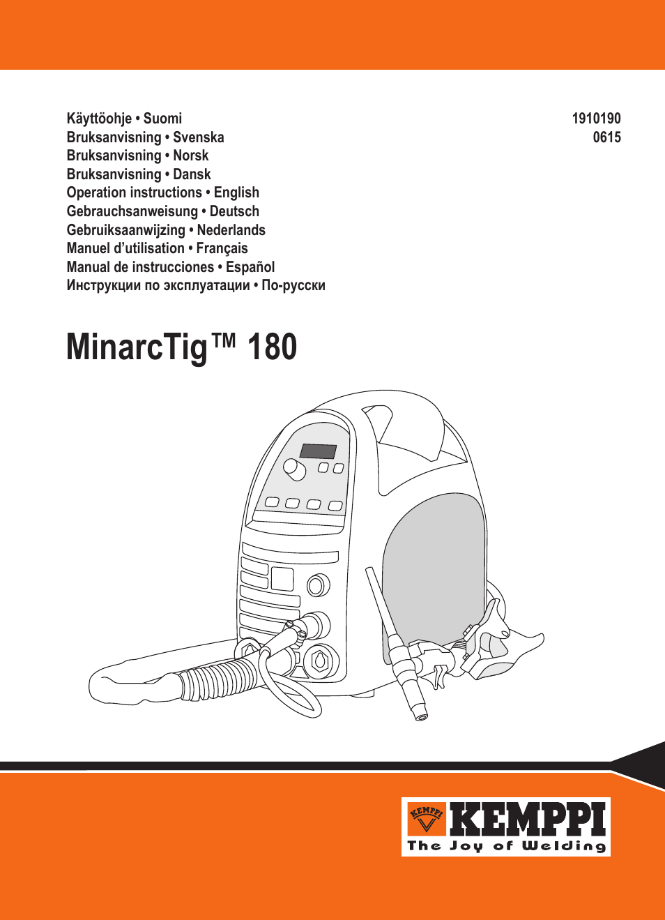 Kemppi MinarcTig 180 User Manual | 18 pages