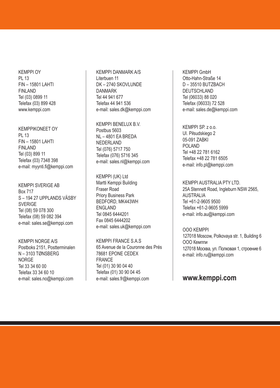 Kemppi MinarcTig 180 User Manual | Page 18 / 18