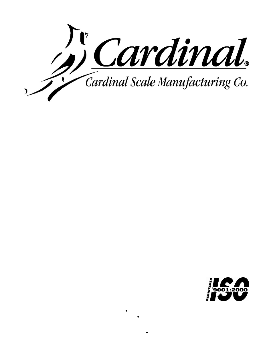 Cardinal Industries 225 WEIGHT INDICATOR User Manual | 116 pages