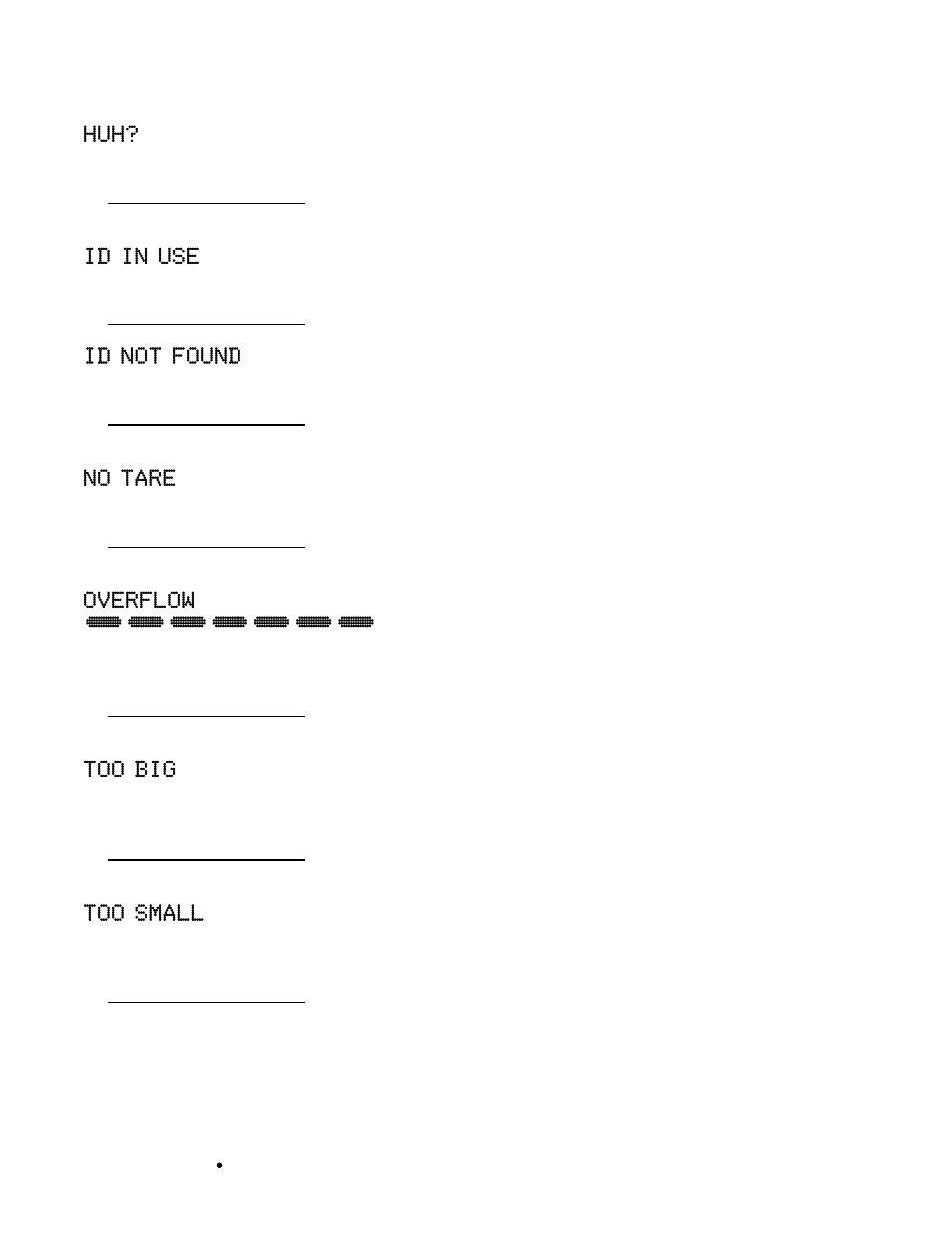 Troubleshooting, cont | Cardinal Industries 225 WEIGHT INDICATOR User Manual | Page 109 / 116