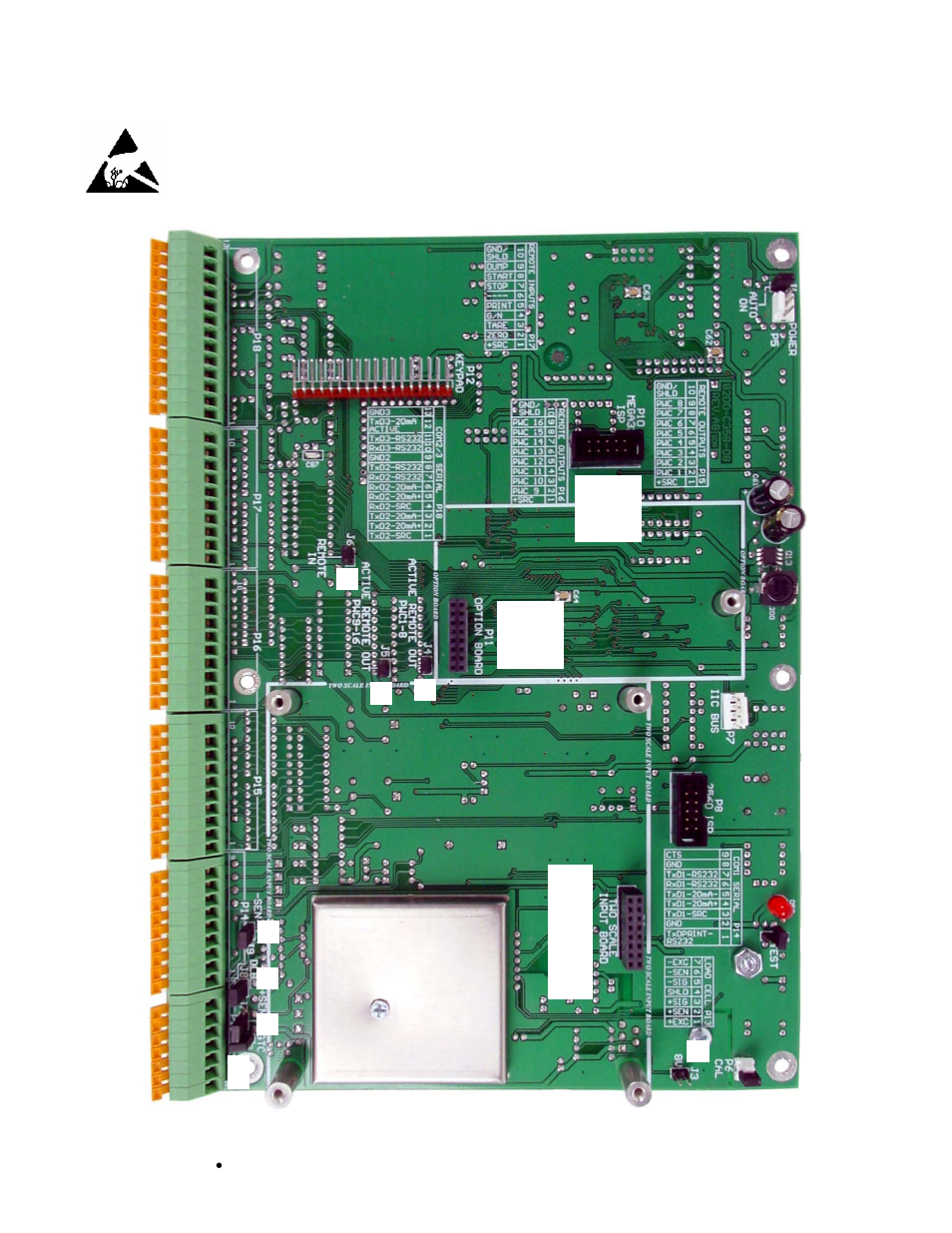 Main pc board | Cardinal Industries 225 WEIGHT INDICATOR User Manual | Page 24 / 116